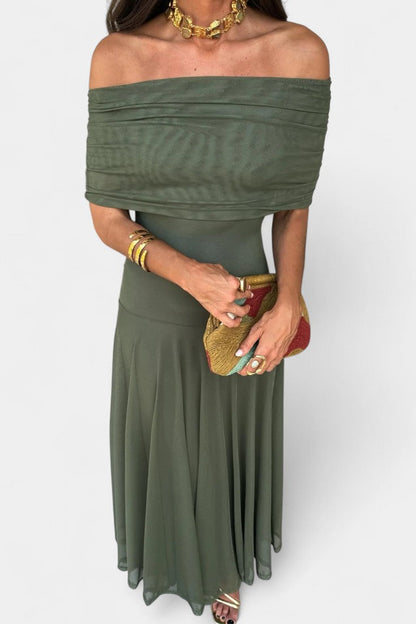 Vestido Maxi Tie-Dye de Un Hombro Jessamy