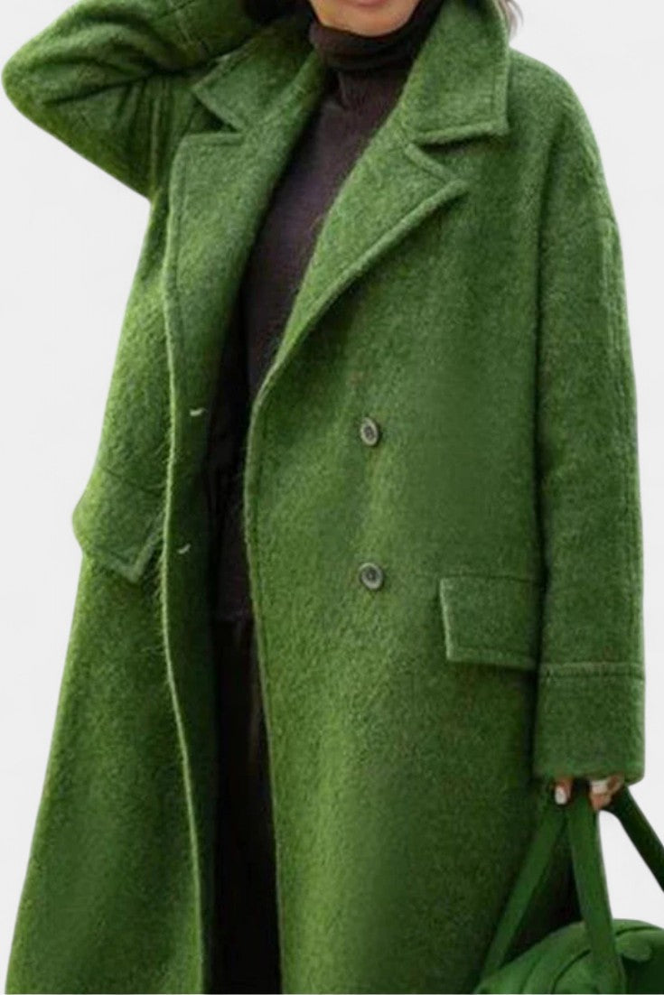 Élodiane™ | Manteau Long Élégance Structurée