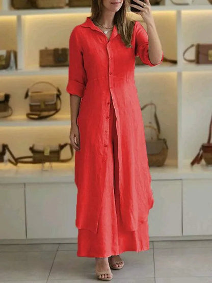 Delilah - Breathable Two Piece Summer Linen Set