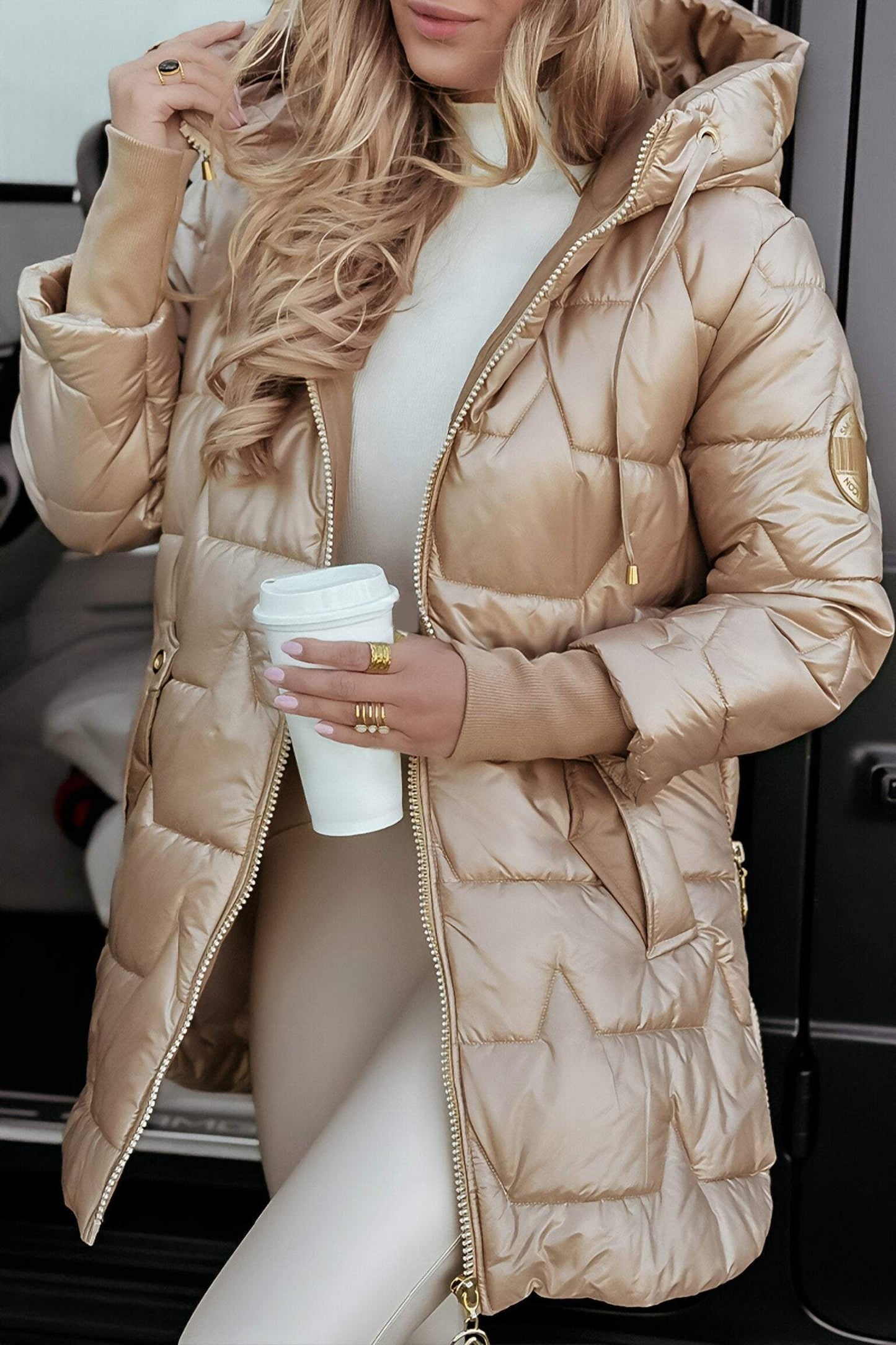 Elenya – Hooded Autumn Jacket for Women