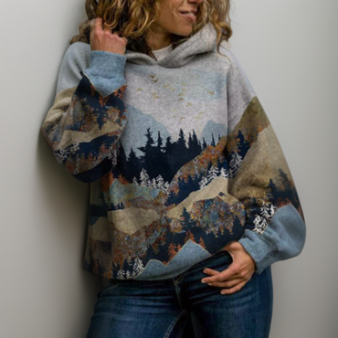 Trendy Harajuku Hoodie met Urban Flair - Zayla