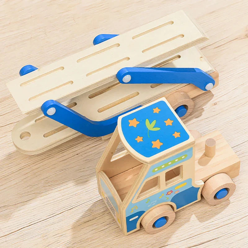 Houten vrachtwagen