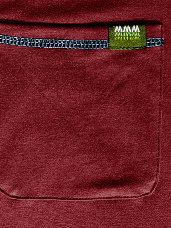 Henley Color Block Knitted Long Sleeve T-Shirt