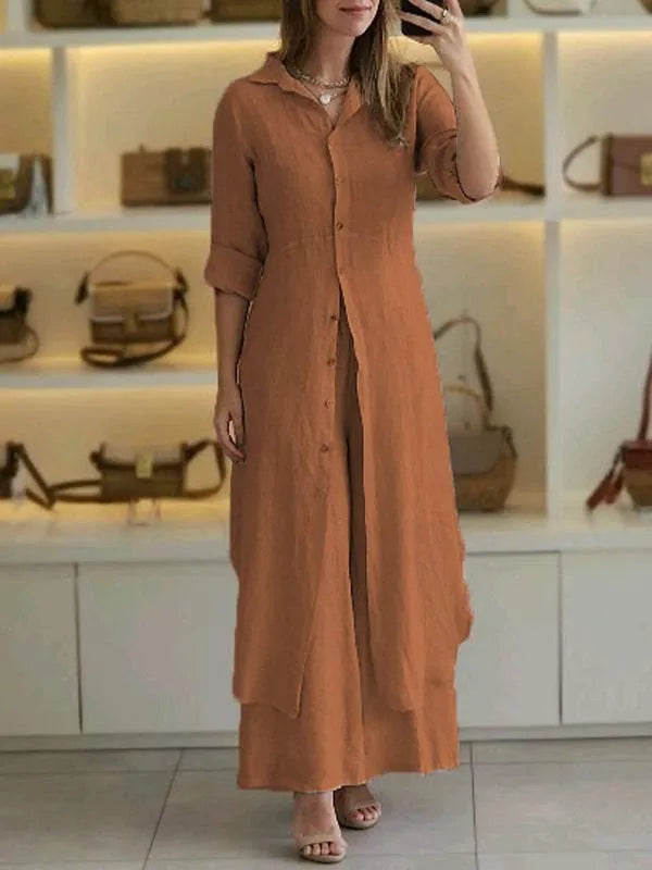Delilah - Breathable Two Piece Summer Linen Set