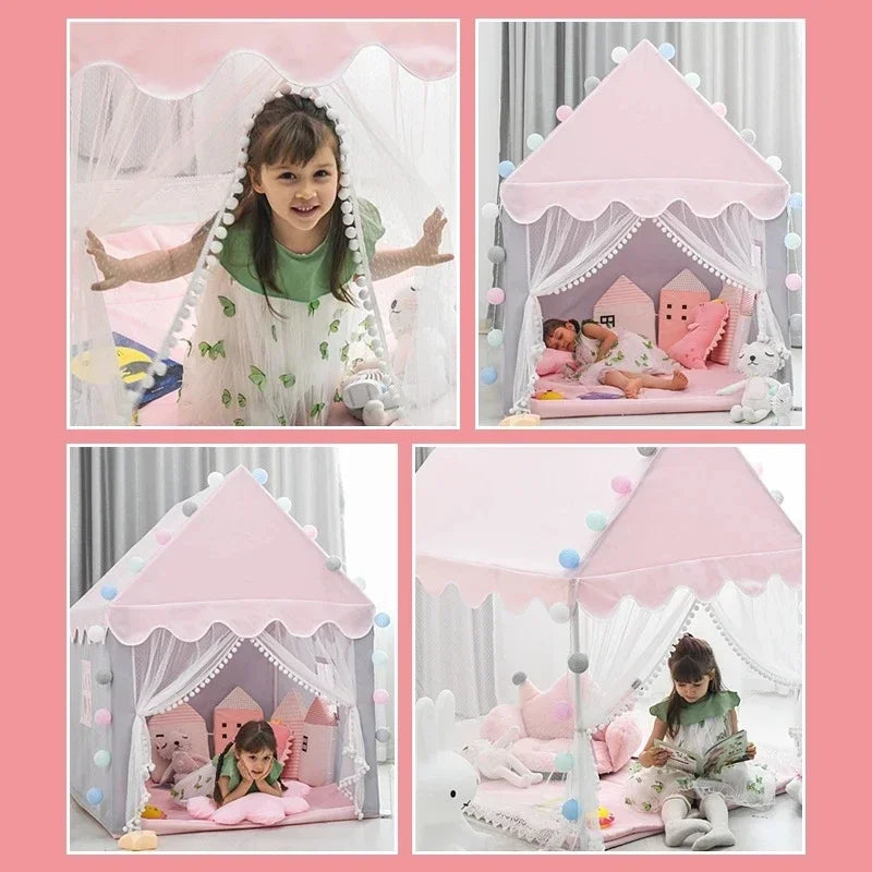 Princess Play Tent – Foldable Indoor & Outdoor Tent with UV Protection and Carry Bag