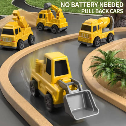 Ultimate Construction Vehicle Play Set with Ramp and Carrier