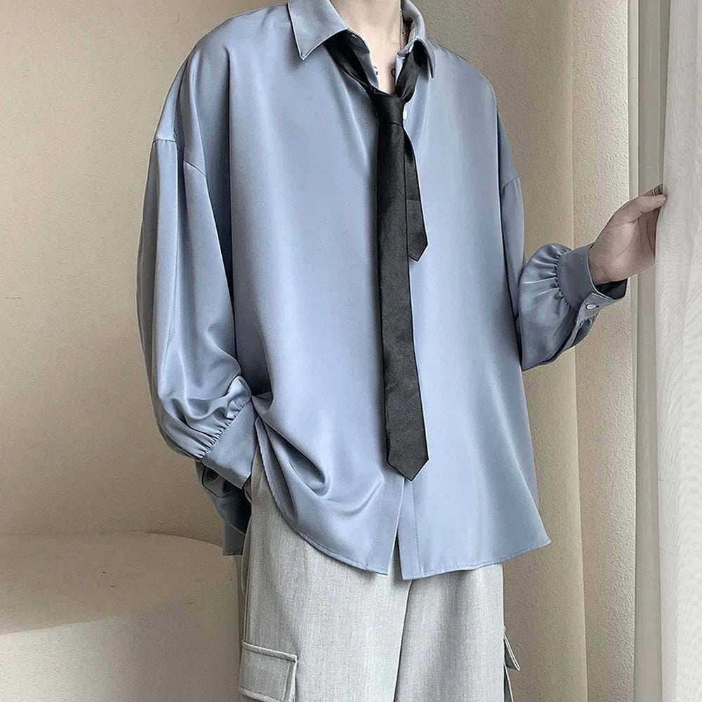 Koreanische bequeme Bluse für Männer | Stilvoll und funktionell