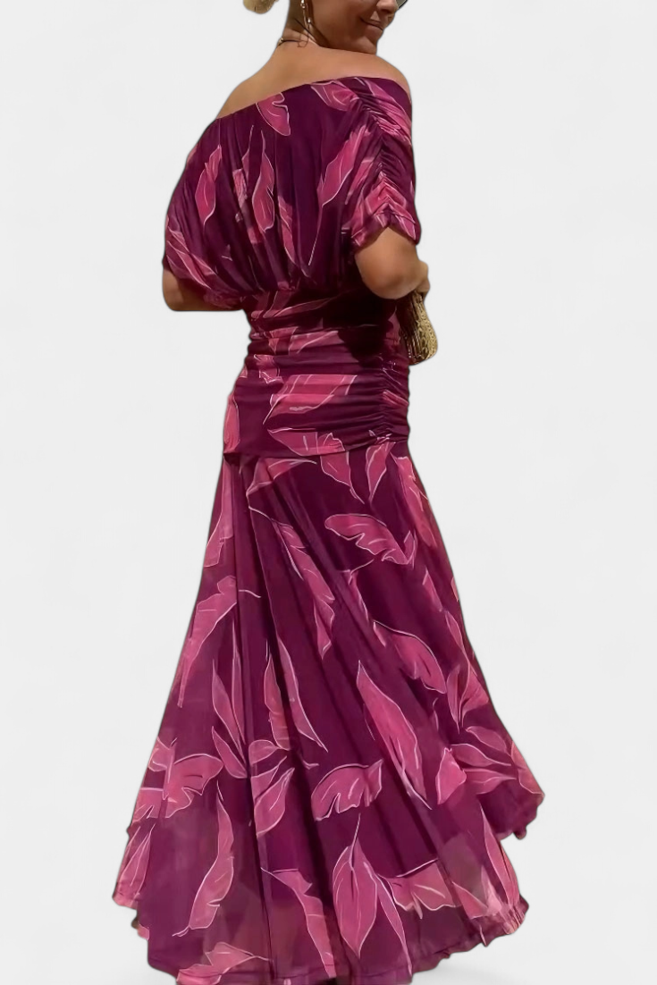 Vestido  Éden – Fluidez com Decote em V