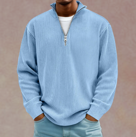 LAURENT MONACO | PULL ZIPPÉ CHALEUR LÉGÈRE POUR HOMMES