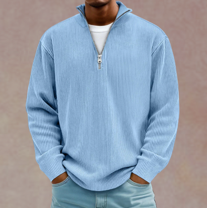 LAURENT MONACO | PULL ZIPPÉ CHALEUR LÉGÈRE POUR HOMMES