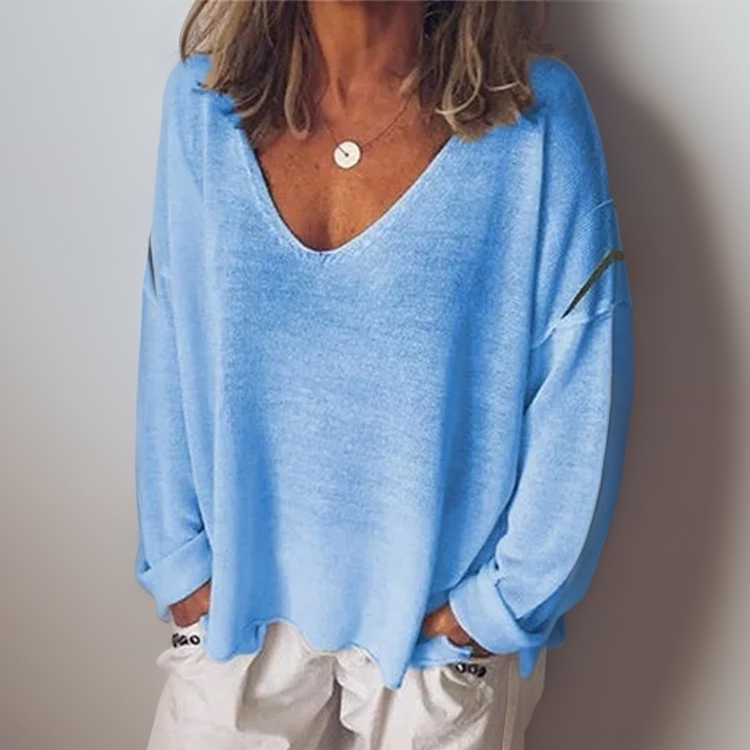 Valerique - Women V Neck Luxury Shirt