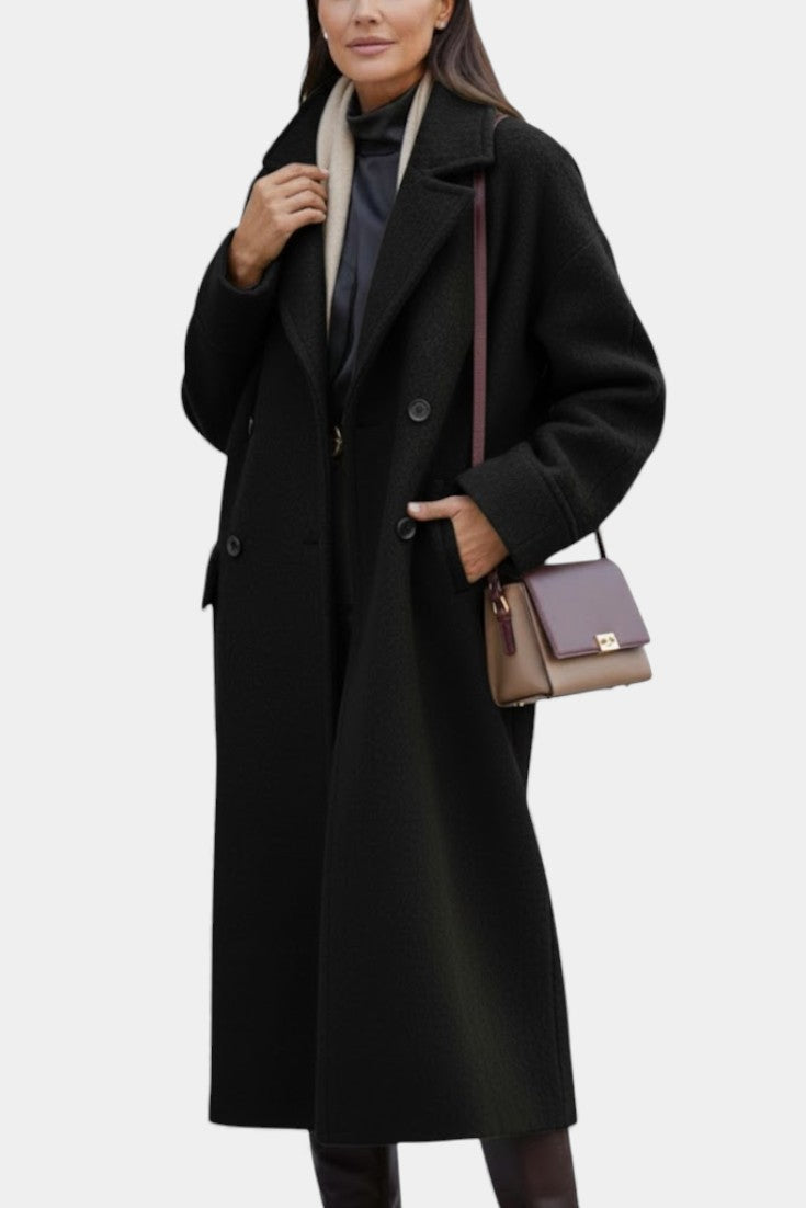 Élodiane™ | Manteau Long Élégance Structurée