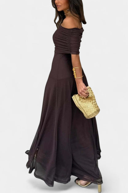 Vestido Maxi Tie-Dye de Un Hombro Jessamy