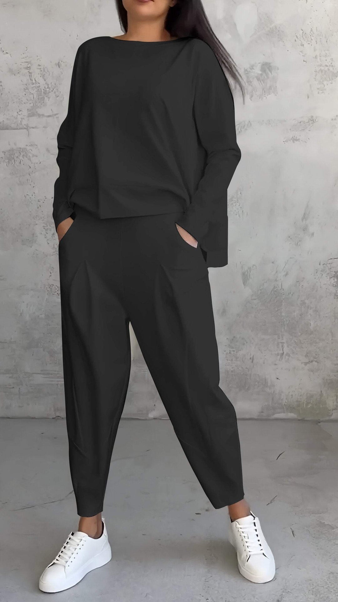Ensemble deux pièces femme manches longues
