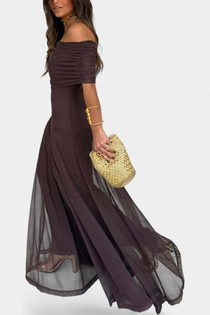 Vestido Maxi Tie-Dye de Un Hombro Jessamy