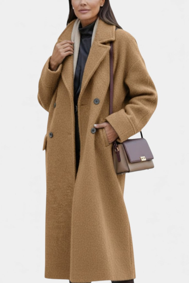 Élodiane™ | Manteau Long Élégance Structurée