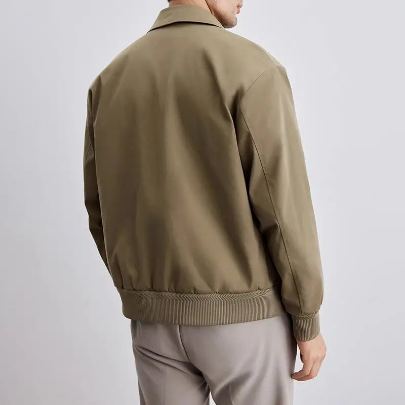 Alonzo – Men’s Collared Spring Jacket with Pockets