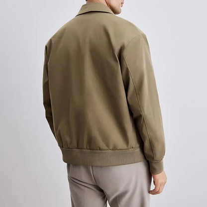 Alonzo – Men’s Collared Spring Jacket with Pockets