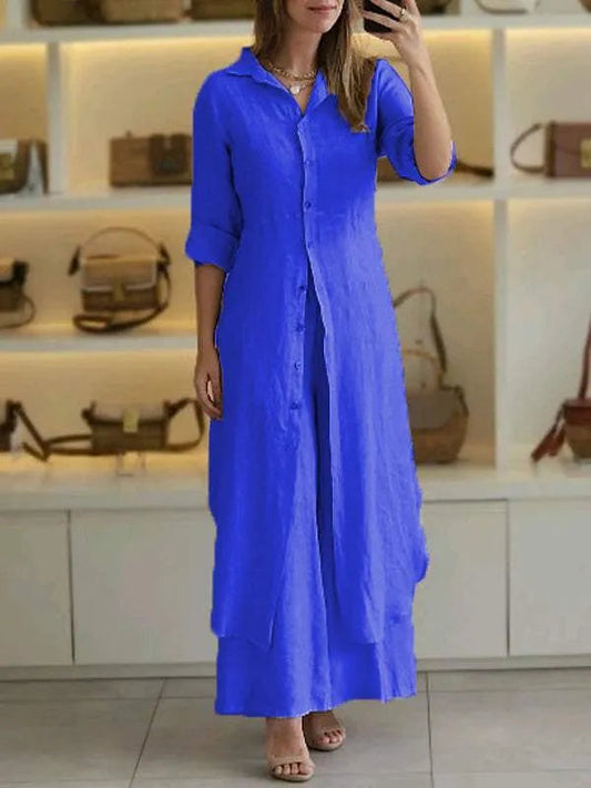 Delilah - Breathable Two Piece Summer Linen Set