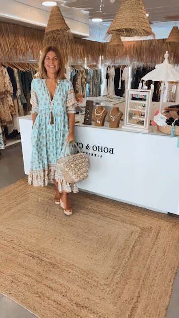 Peyton – Haljina s dugim lantern rukavima u boho stilu