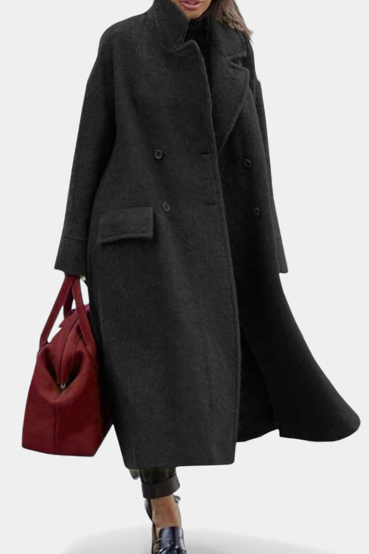 Élodiane™ | Manteau Long Élégance Structurée