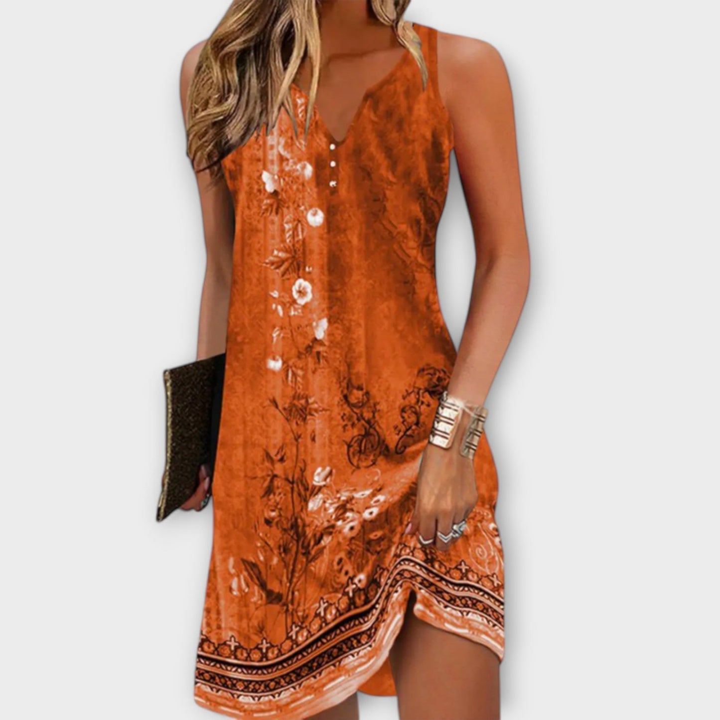 Flávia - Vestido camisero midi
