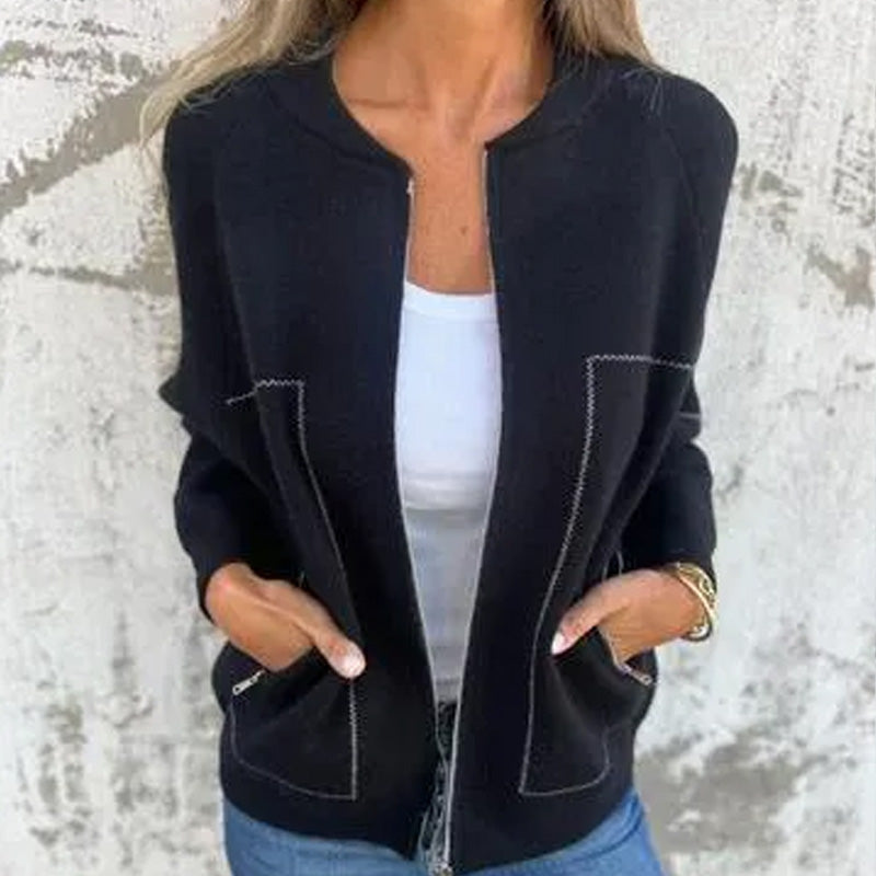 Veste Zippée Premium pour Femme – Vêtement d’Extérieur Léger et Confortable