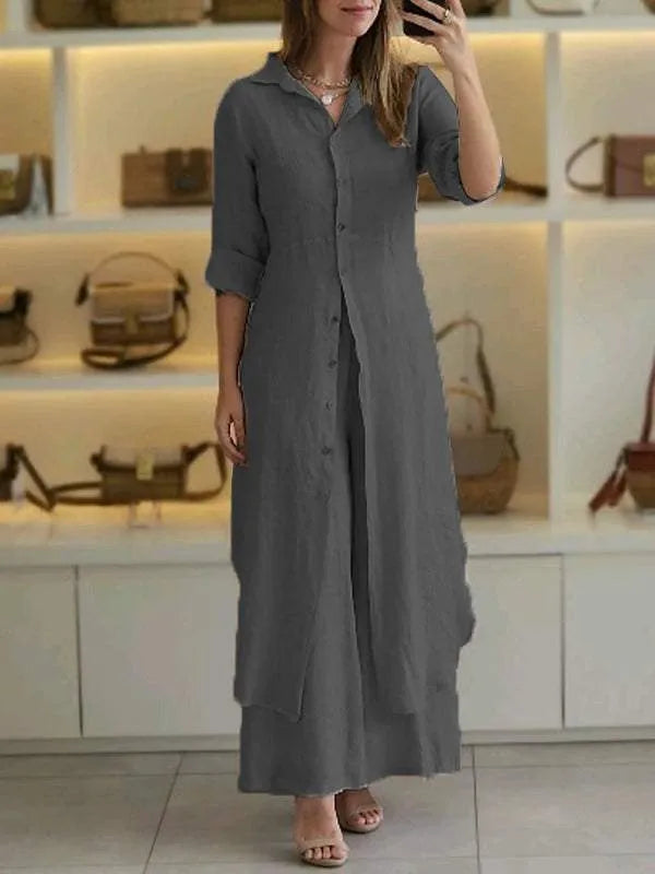 Delilah - Breathable Two Piece Summer Linen Set