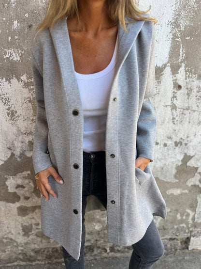 DELACROIX | GILET LONG CHIC AVEC CAPUCHE
