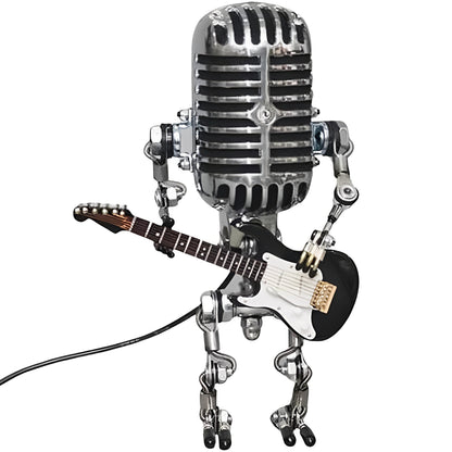 Vintage-Inspired Robot Desk Lamp with LED Glow