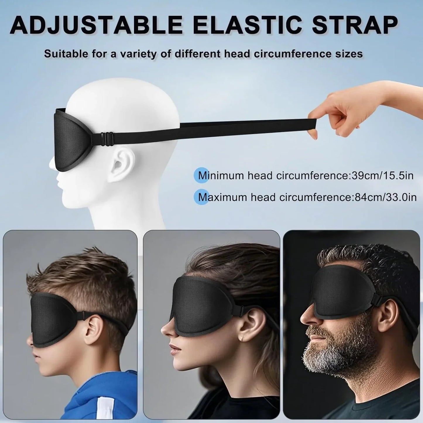 DeepBlack Slaapmasker - Totale Duisternis. Diepere Slaap.