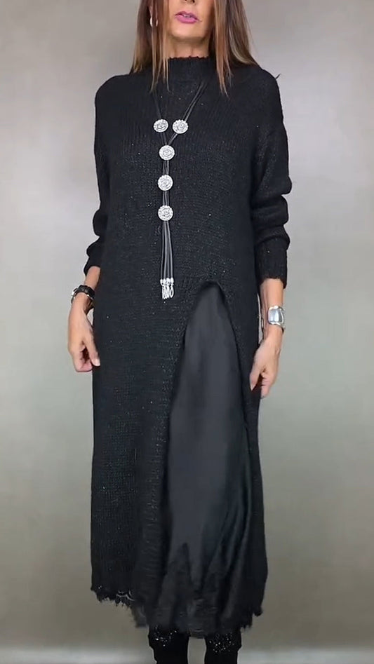 Jesika - Maglione Lungo Elegante Con Abito