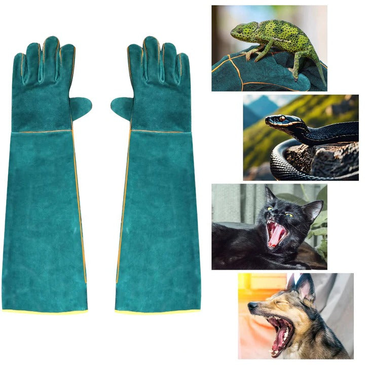 Animal Handling Gloves with Enhanced Bite Protection