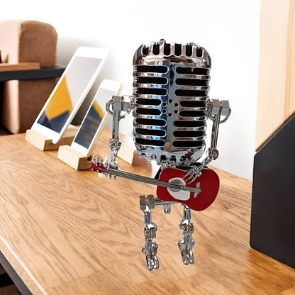 Vintage-Inspired Robot Desk Lamp with LED Glow