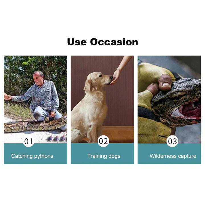 Animal Handling Gloves with Enhanced Bite Protection