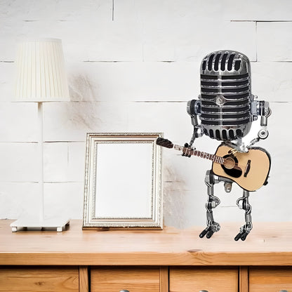 Vintage-Inspired Robot Desk Lamp with LED Glow