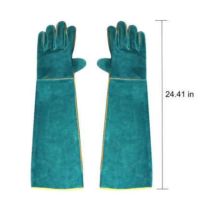 Animal Handling Gloves with Enhanced Bite Protection