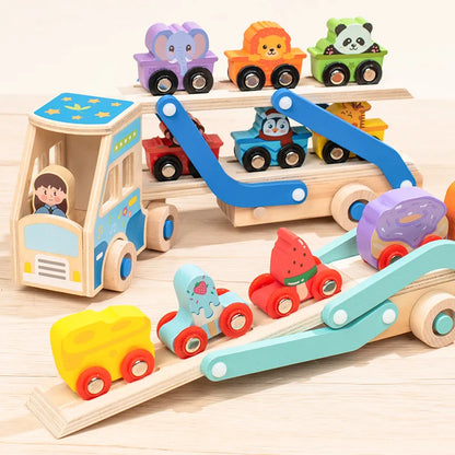 Houten vrachtwagen