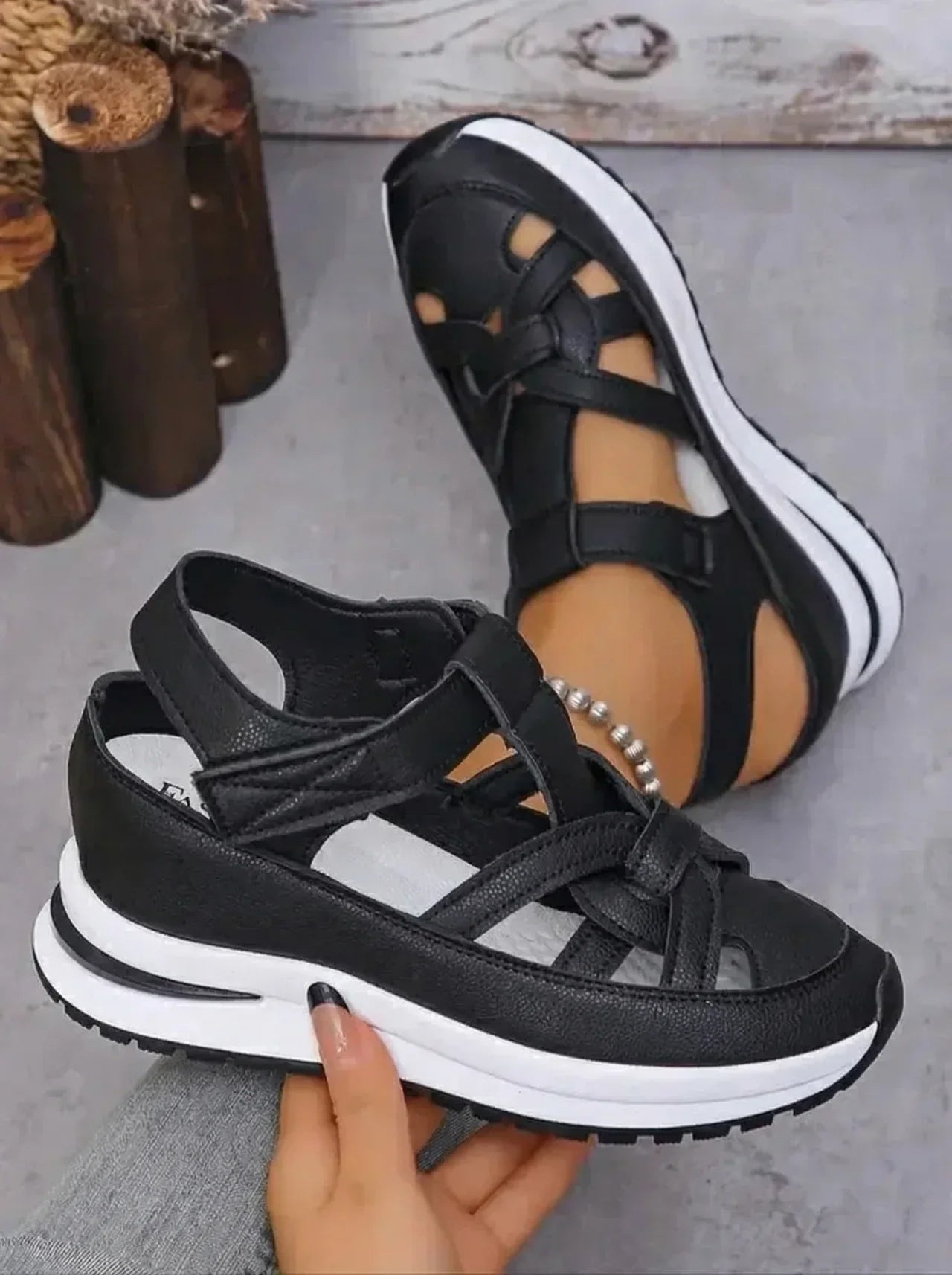 Duna | Sandales compensées confortables pour femme