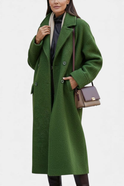 Élodiane™ | Manteau Long Élégance Structurée