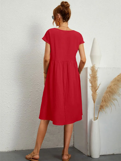 Sage – Lässiges Kleid mit Taschen