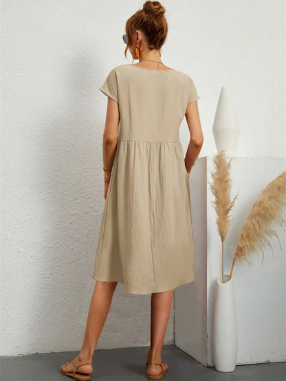 Sage – Lässiges Kleid mit Taschen