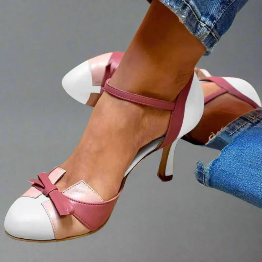Chaussures pour femmes Décolleté Talon moyen Deux tons Vintage
