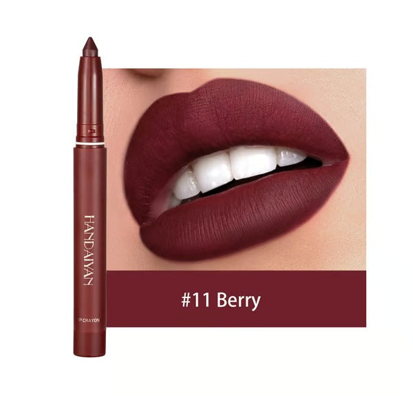 Lippenkonturenstift mit matter Farbe | Langanhaltend & feuchtigkeitsspendend | 2-in-1 Liner & Lippenstift