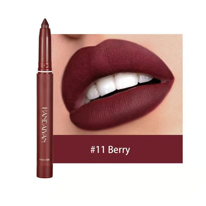 Lippenkonturenstift mit matter Farbe | Langanhaltend & feuchtigkeitsspendend | 2-in-1 Liner & Lippenstift
