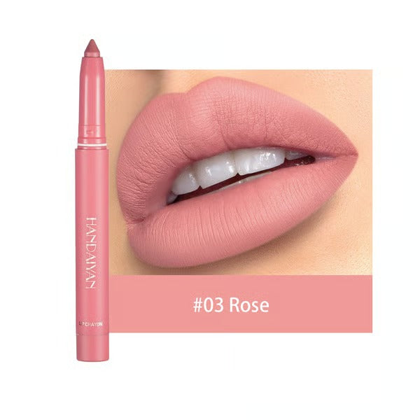 Lippenkonturenstift mit matter Farbe | Langanhaltend & feuchtigkeitsspendend | 2-in-1 Liner & Lippenstift