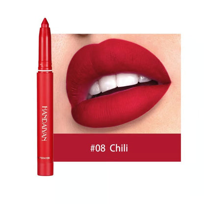 Lippenkonturenstift mit matter Farbe | Langanhaltend & feuchtigkeitsspendend | 2-in-1 Liner & Lippenstift