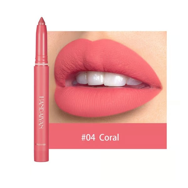 Lippenkonturenstift mit matter Farbe | Langanhaltend & feuchtigkeitsspendend | 2-in-1 Liner & Lippenstift