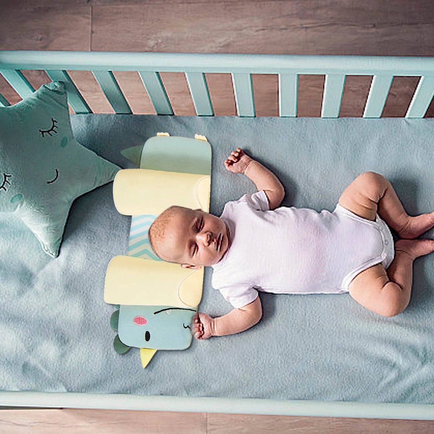 Infant Head Support Pillow with Adjustable Features