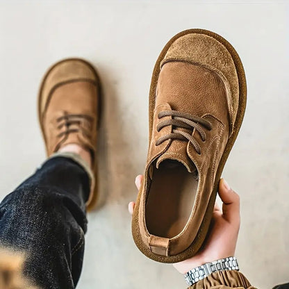 Chaussures Homme en Daim Rétro à Lacets – Style Décontracté Confortable